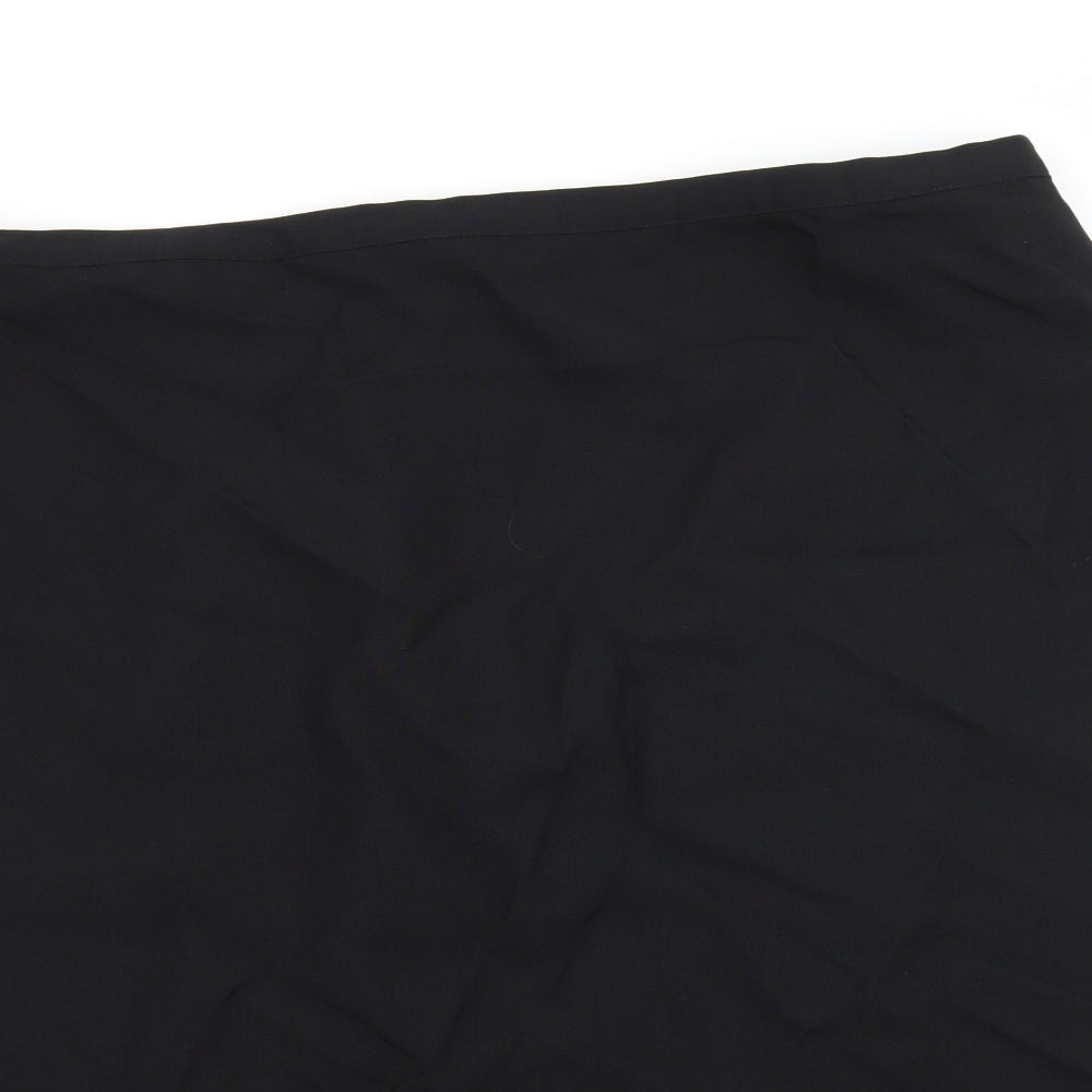 Preworn Womens Black   A-Line Skirt Size 42 in