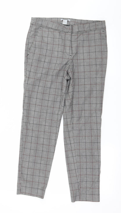 Preloved H&M Womens Grey   Trousers  Size 8 L25 in - Front