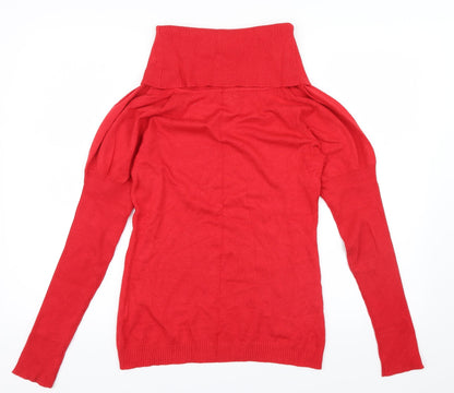 Preloved Brave Soul Womens Red   Pullover Jumper Size 12 - Back