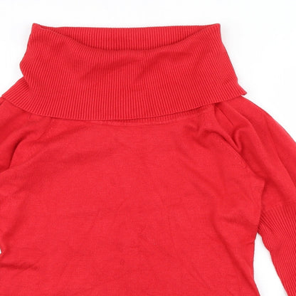 Preloved Brave Soul Womens Red   Pullover Jumper Size 12 - Detail