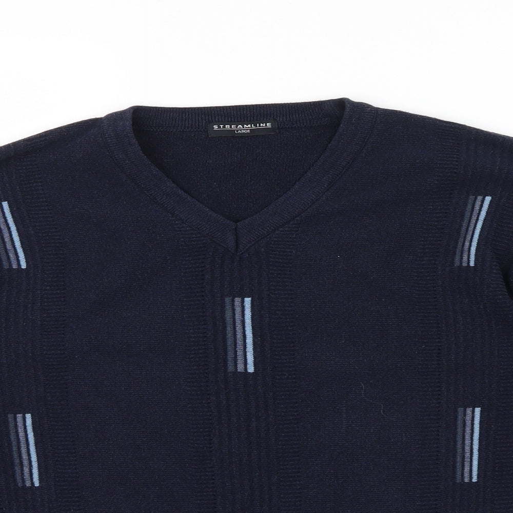 Streamline Mens Blue   Pullover Jumper Size L