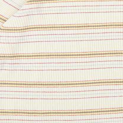 Preloved EWM Womens Beige Striped  Pullover Jumper Size M - Label