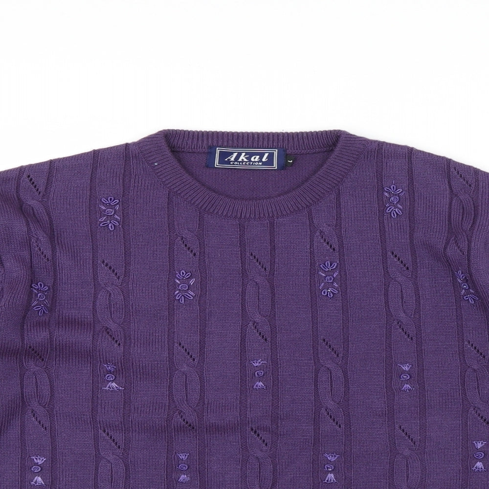 Akal Womens Purple   Pullover Jumper Size L