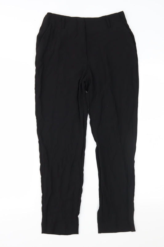 H&M Womens Black   Trousers  Size 8 L26 in