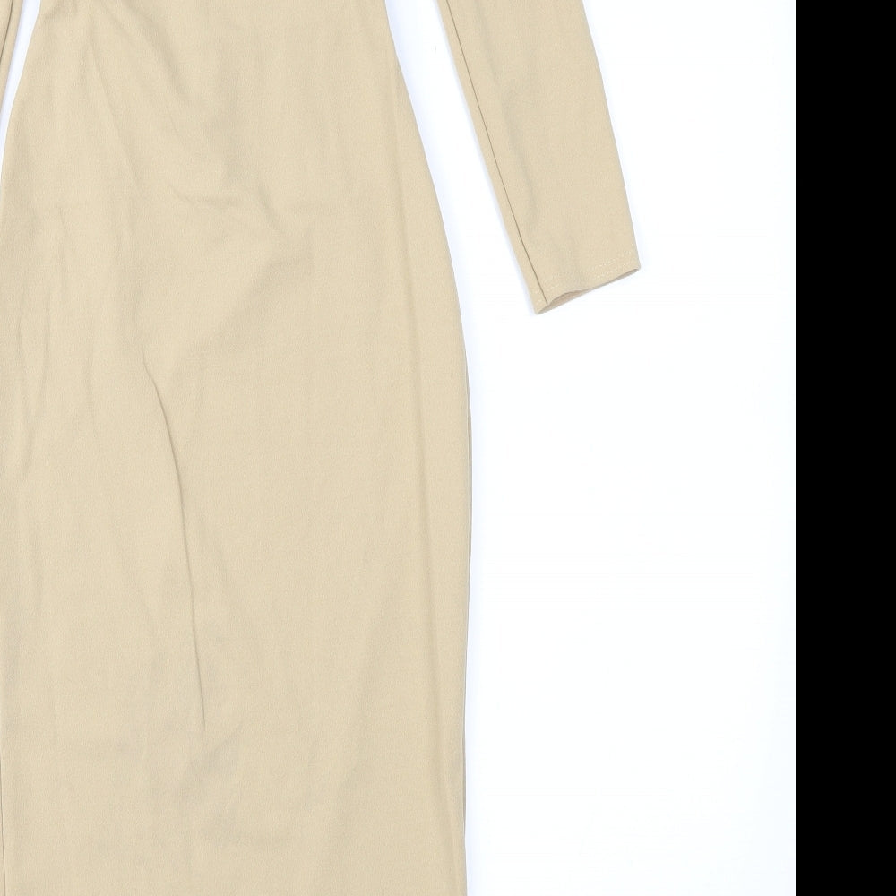 Pretty Lady Womens Brown   Sheath  Size 8