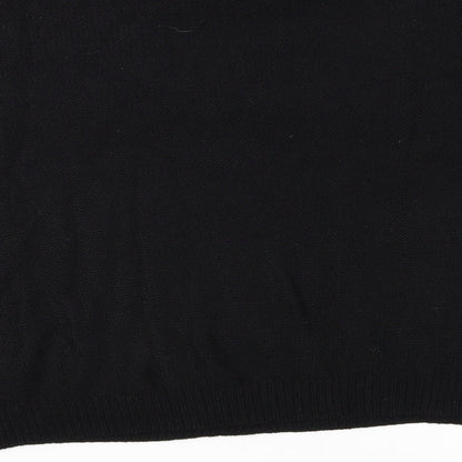 Preloved Boohoo Womens Black  Knit Pullover Jumper Size S - Label