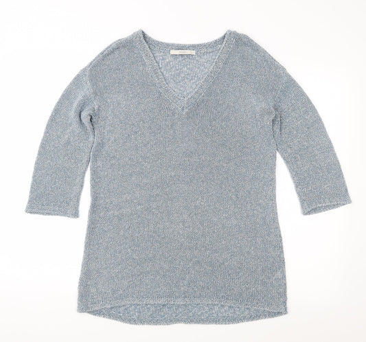 George Womens Blue  Knit Pullover Jumper Size 8