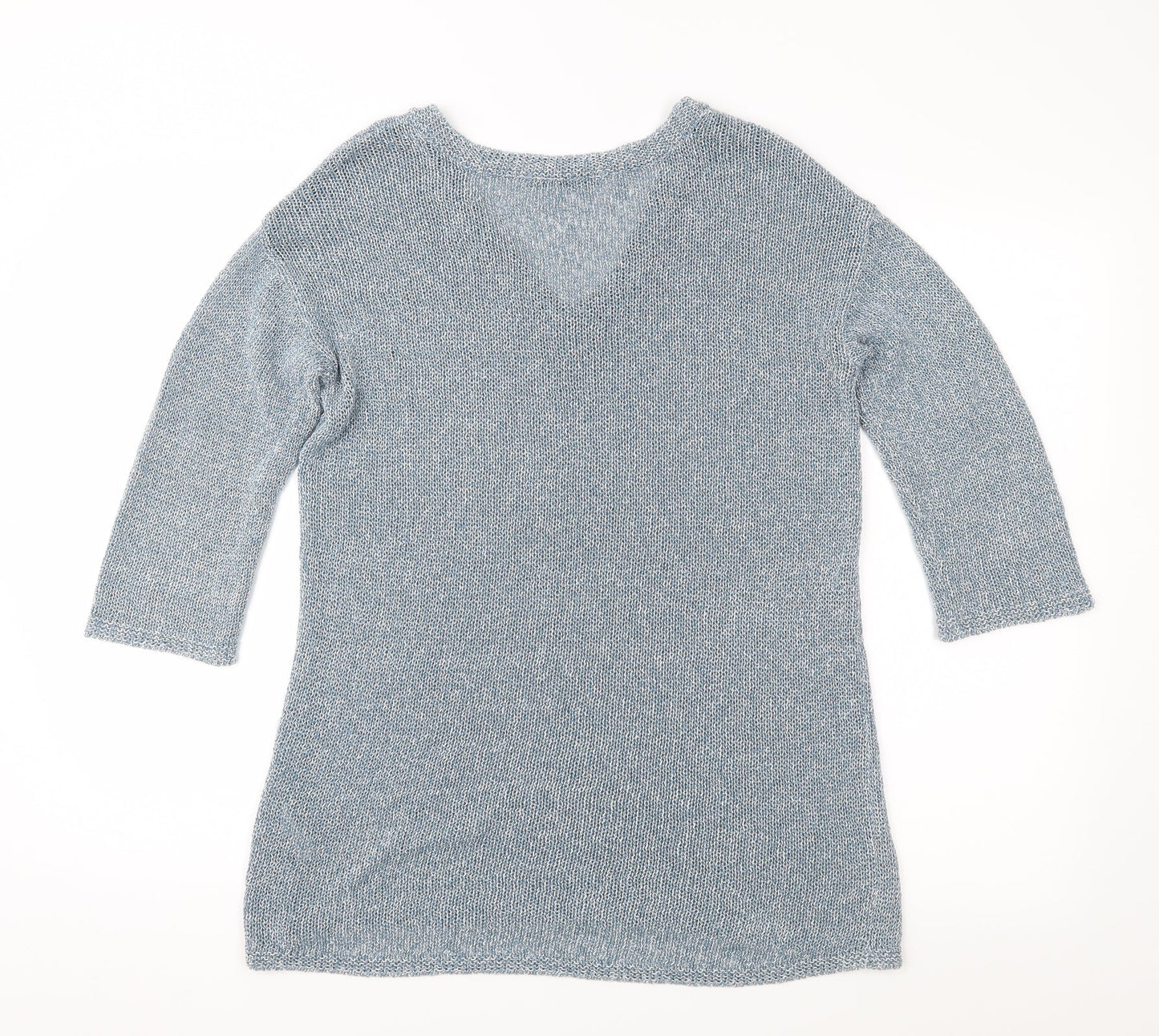 George Womens Blue  Knit Pullover Jumper Size 8
