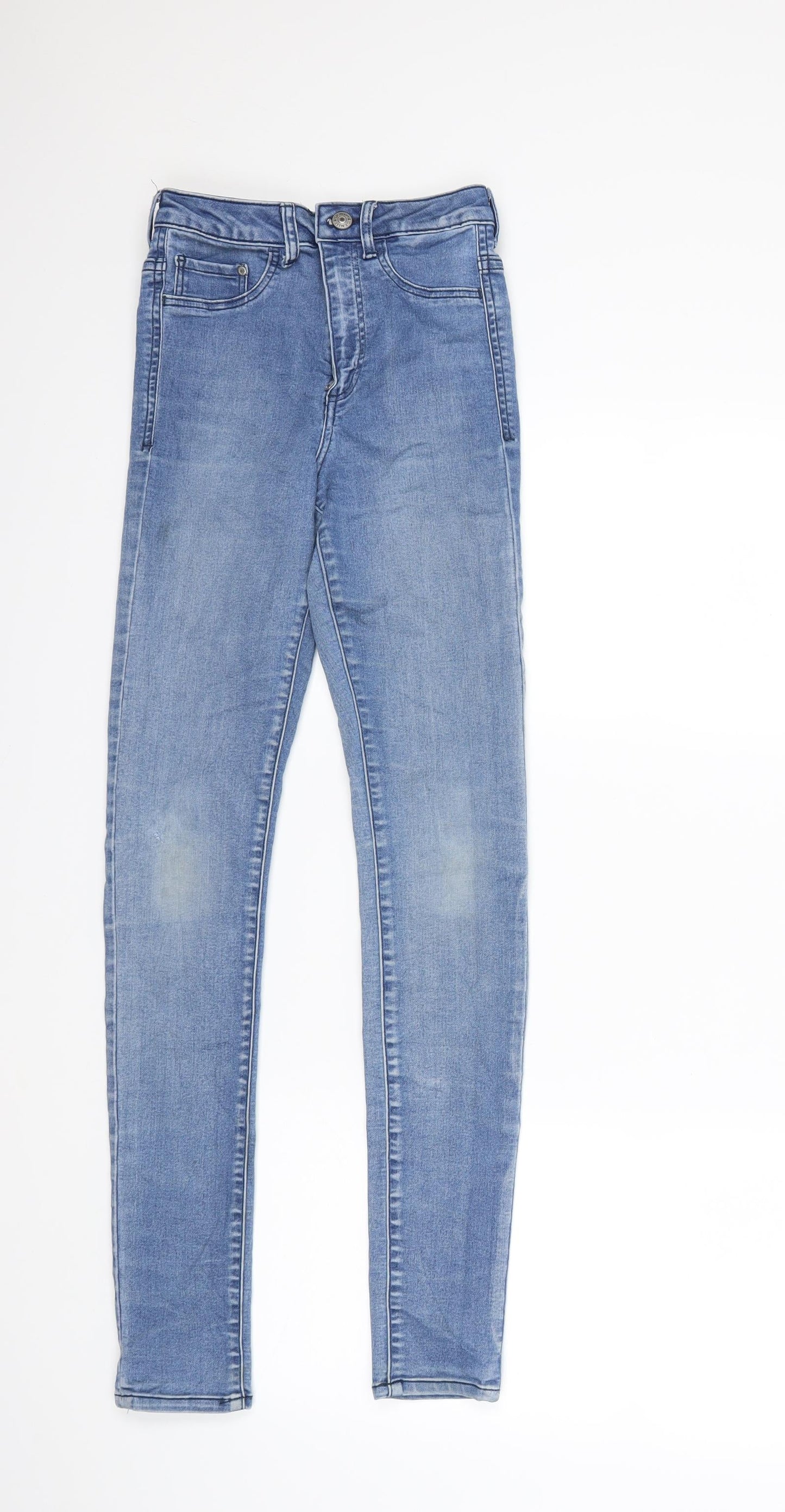 H&M Womens Blue  Denim Skinny Jeans Size 24 in L30 in
