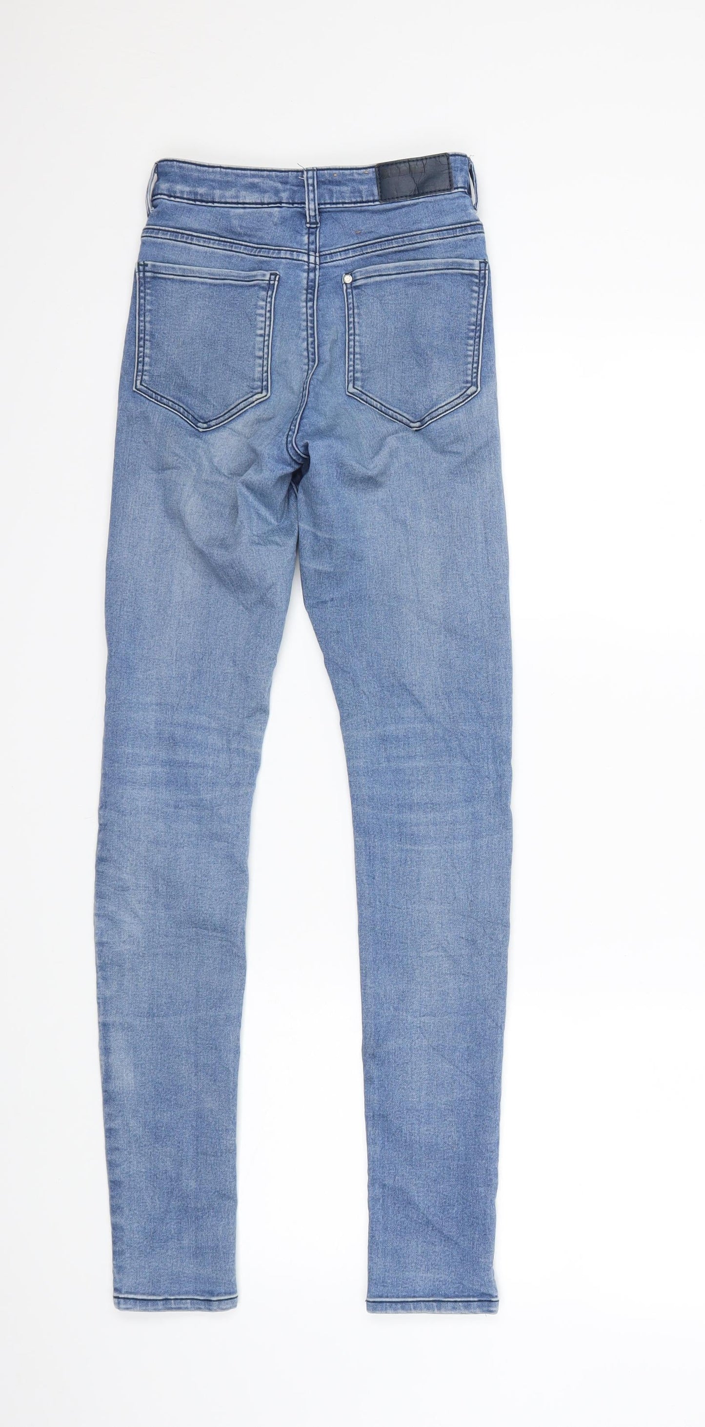 H&M Womens Blue  Denim Skinny Jeans Size 24 in L30 in