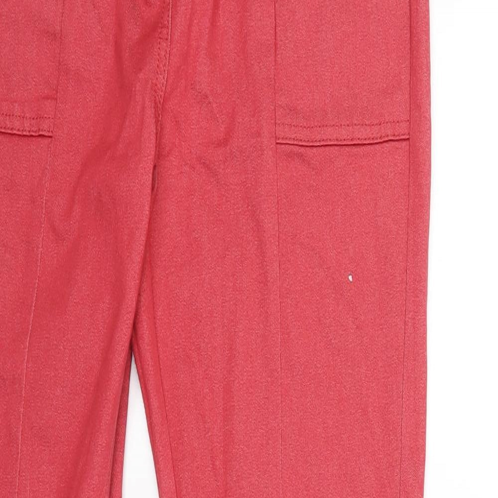 Marks and Spencer Womens Red  Denim Skinny Jeans Size 12 L28 in