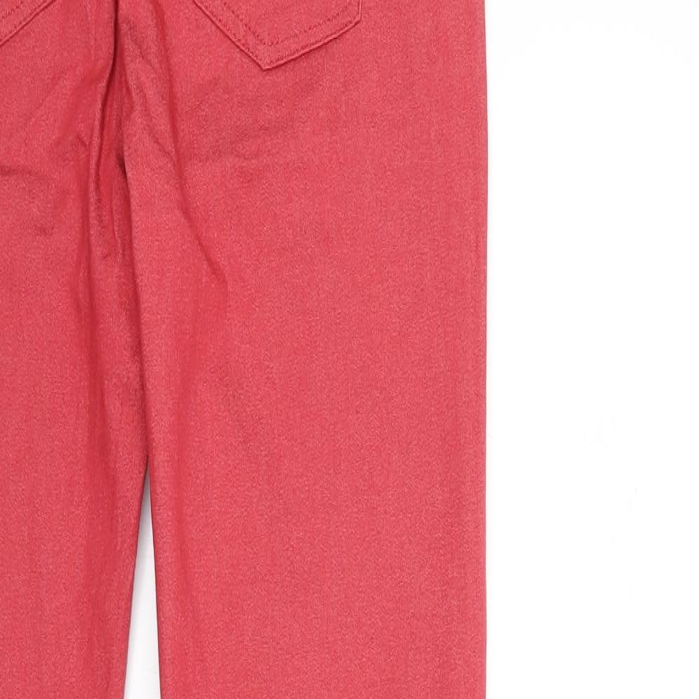 Marks and Spencer Womens Red  Denim Skinny Jeans Size 12 L28 in