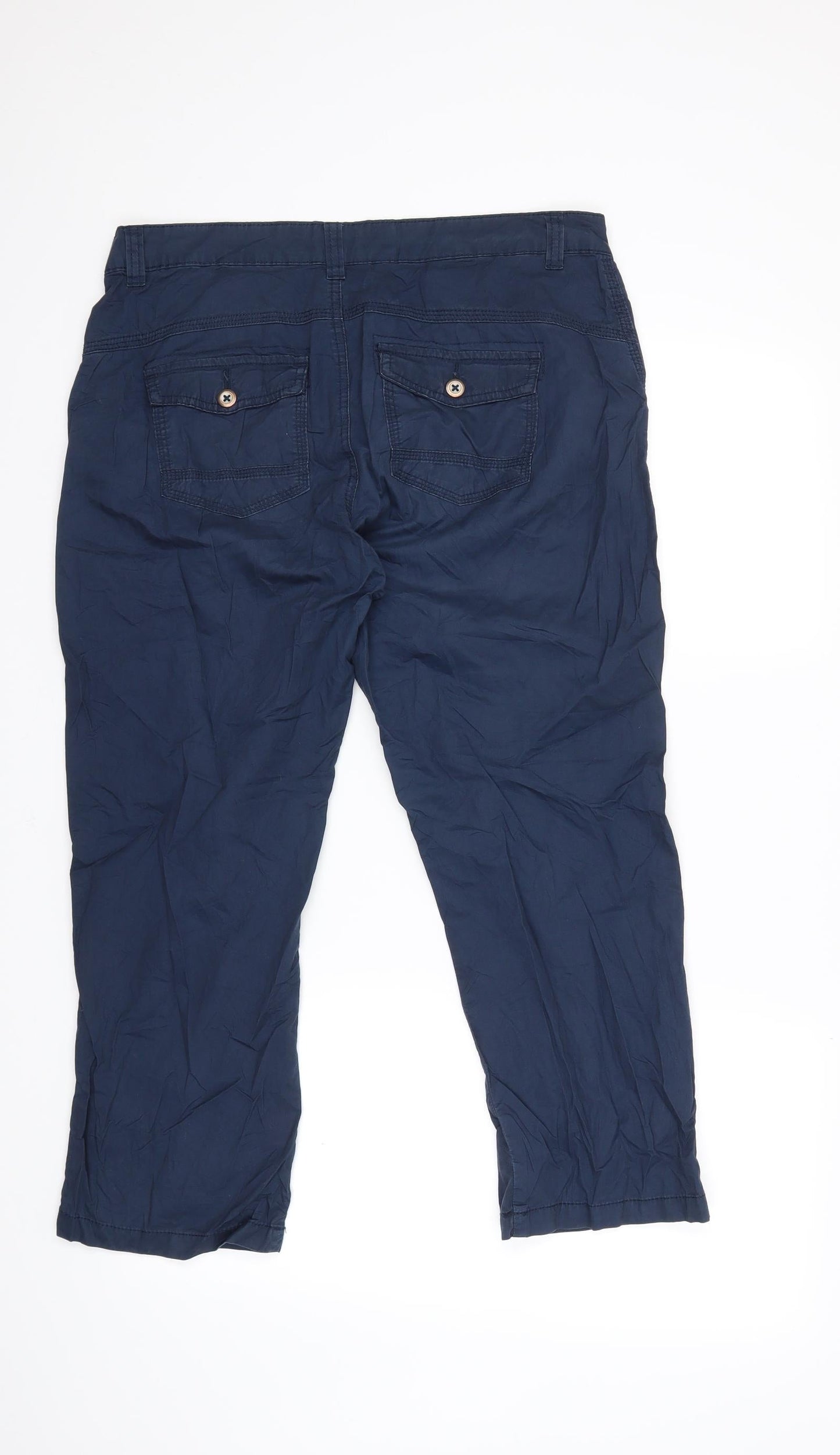 Multiblu Womens Blue   Cargo Trousers Size 10 L23 in