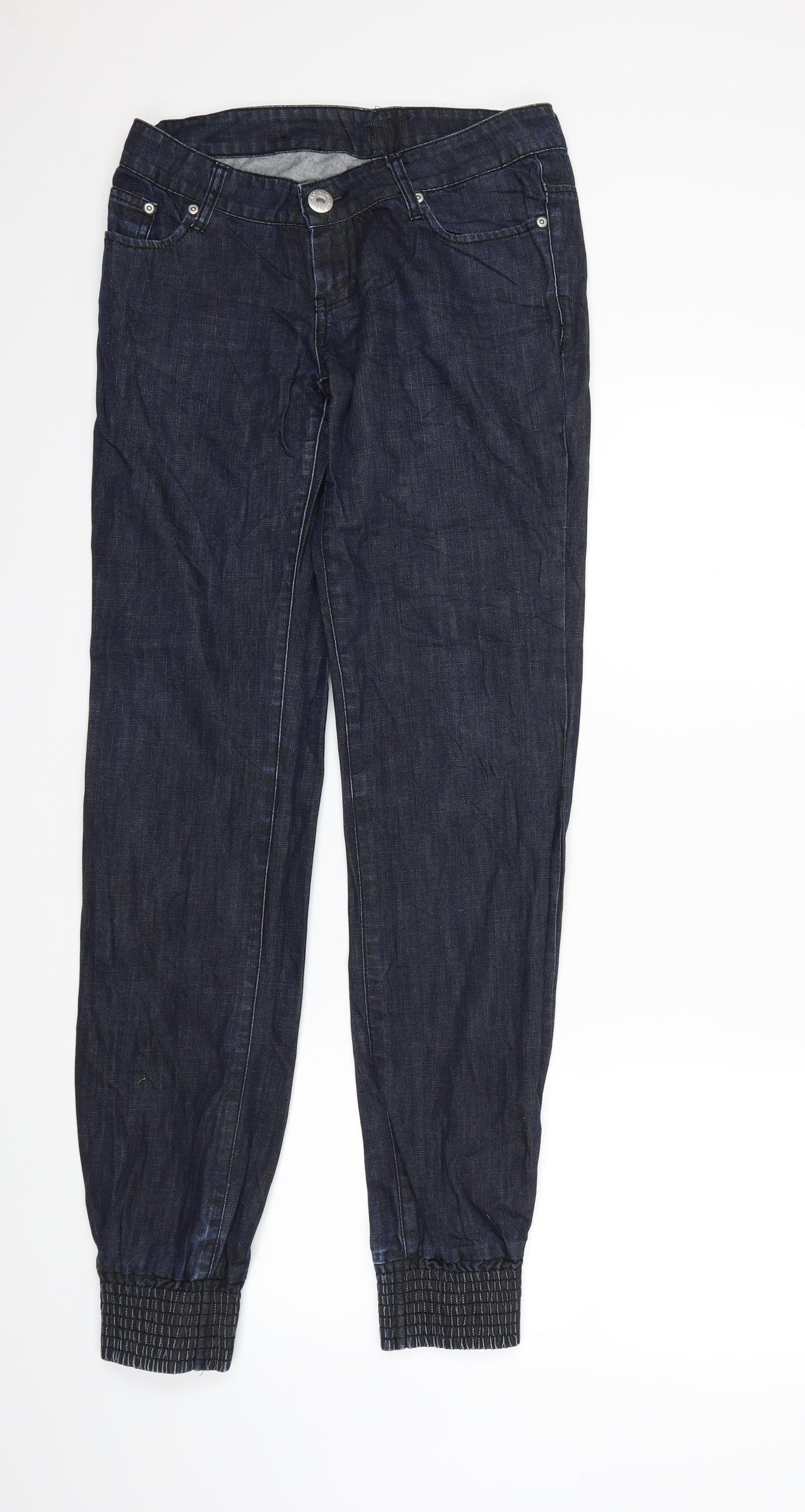 Preworn Womens Blue  Denim Tapered Jeans Size 29 in L34 in