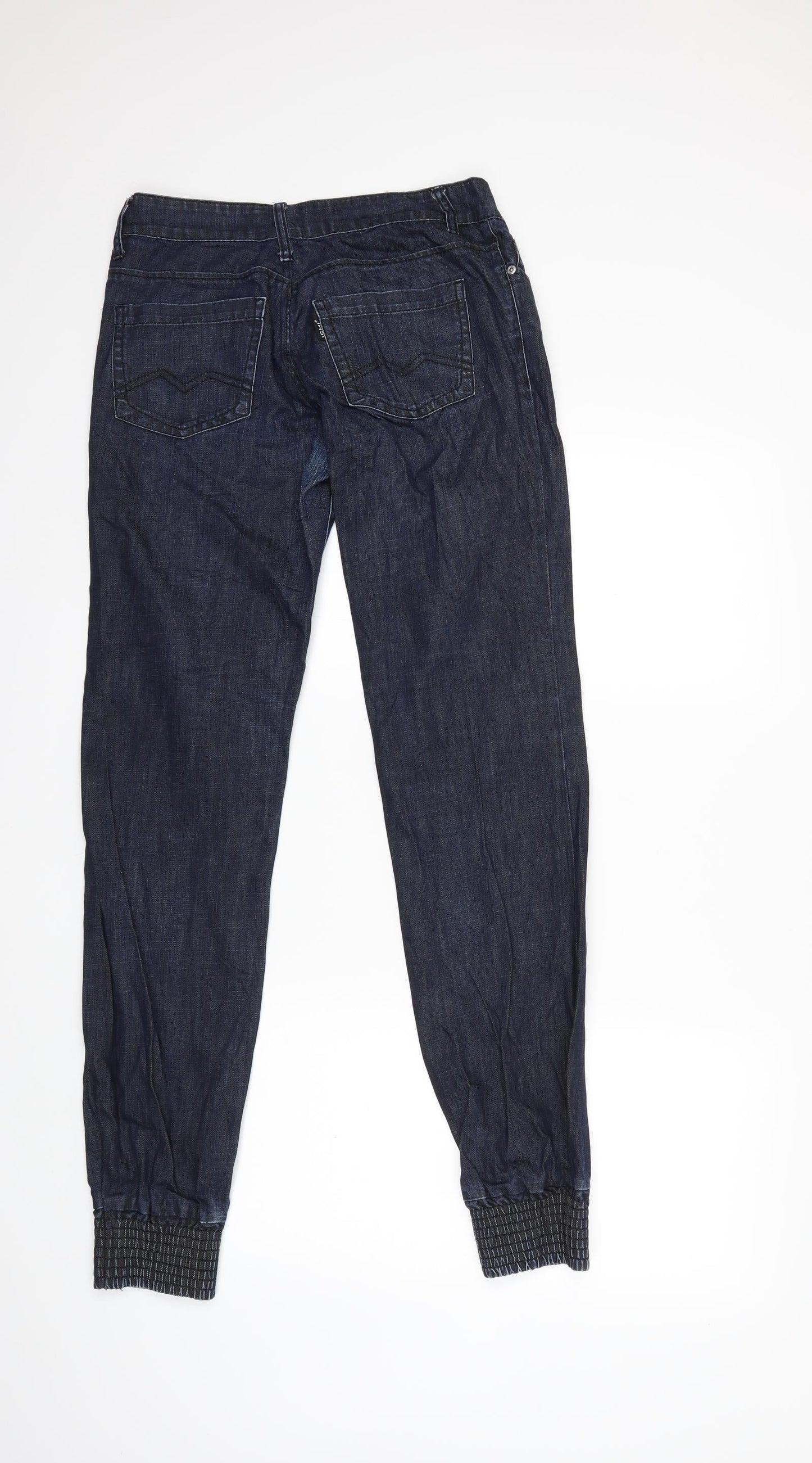 Preworn Womens Blue  Denim Tapered Jeans Size 29 in L34 in