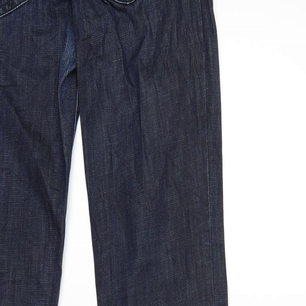 Preworn Womens Blue  Denim Tapered Jeans Size 29 in L34 in