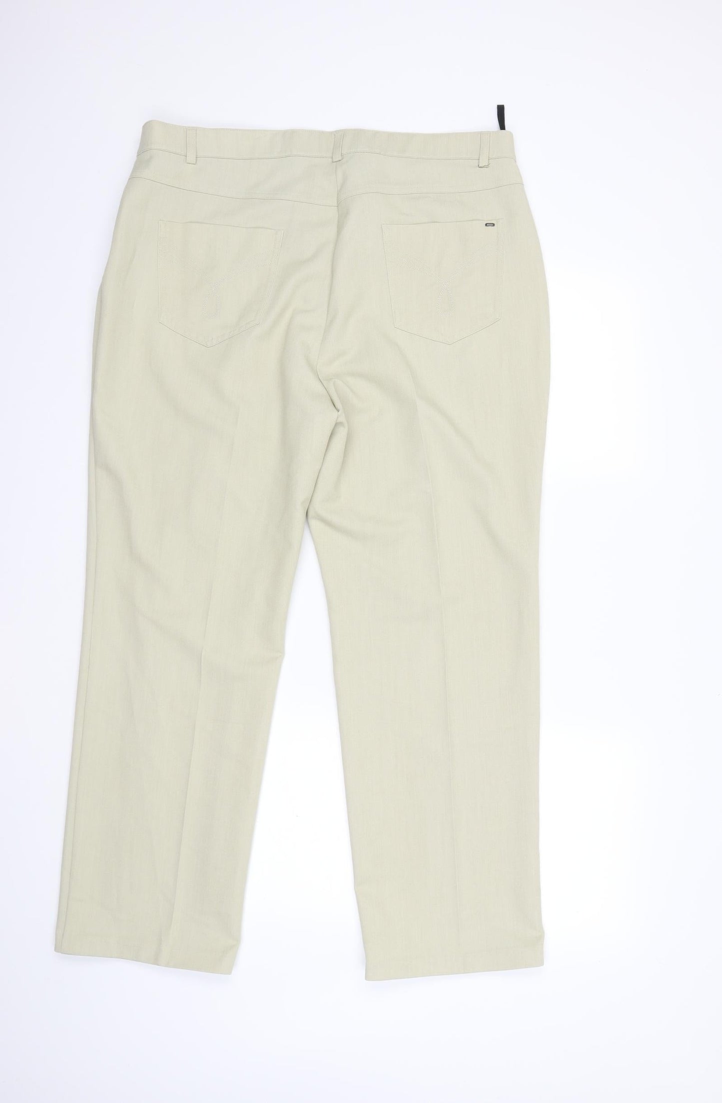 Marks and Spencer Womens Beige   Trousers  Size 18 L29 in