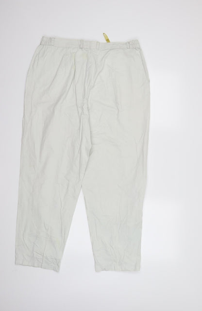 Preloved C&A Womens Grey   Trousers  Size 24 L27 in - Back