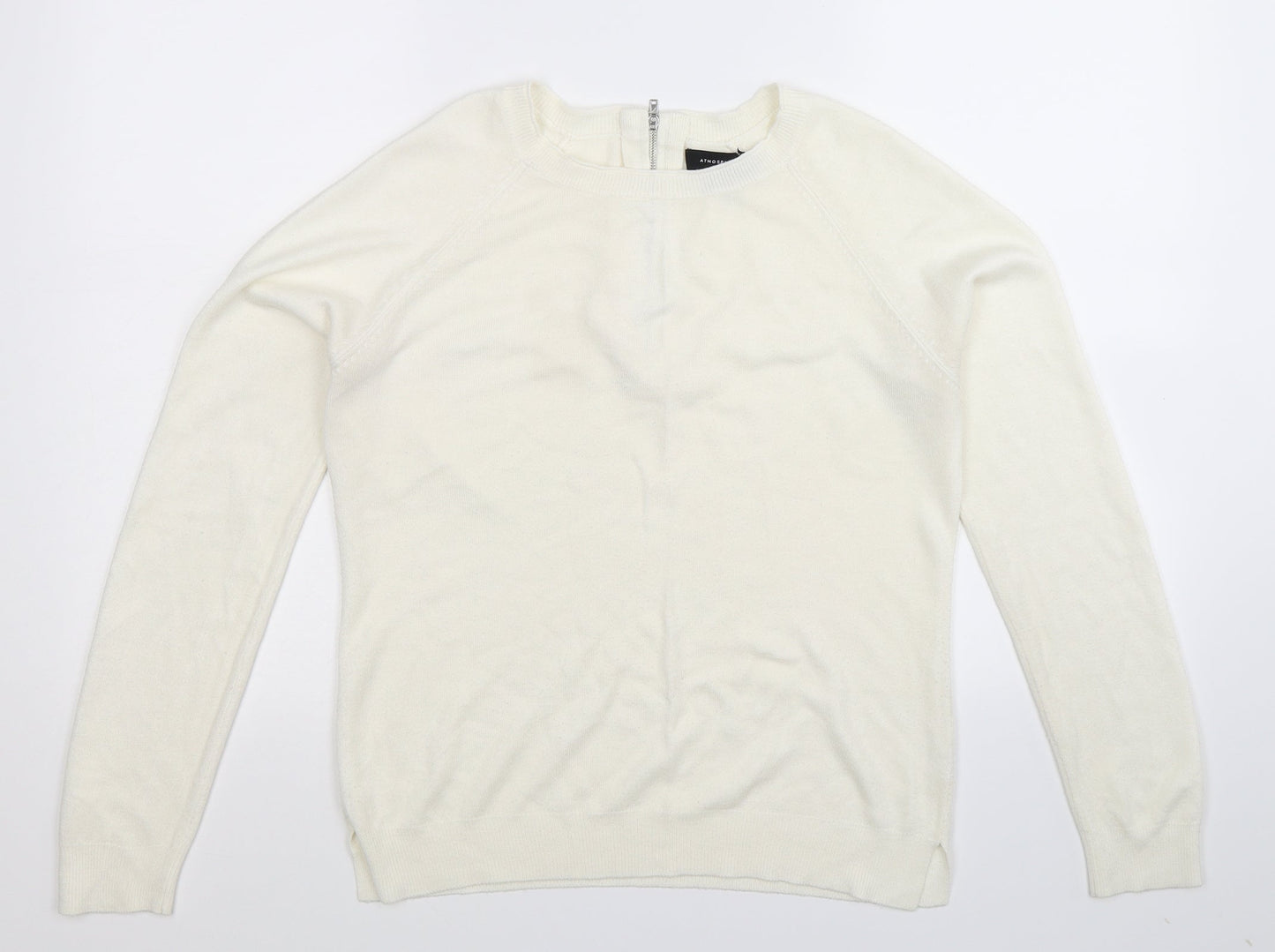 Atmosphere Womens White  Knit Pullover Jumper Size 10
