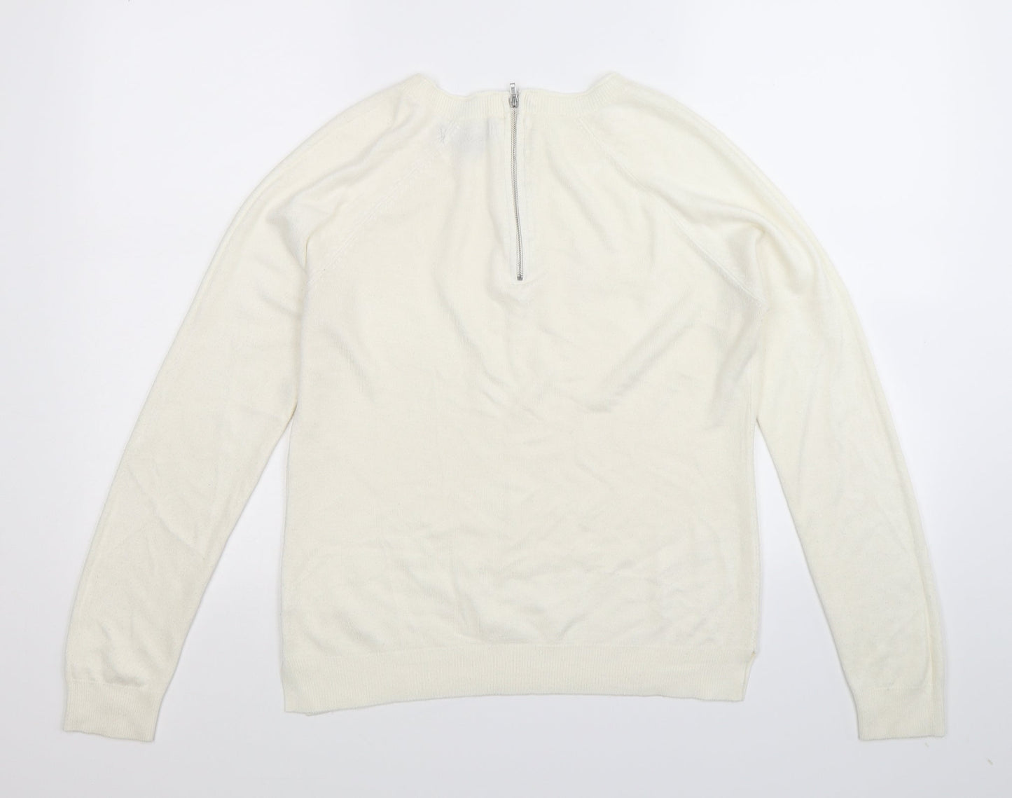 Atmosphere Womens White  Knit Pullover Jumper Size 10