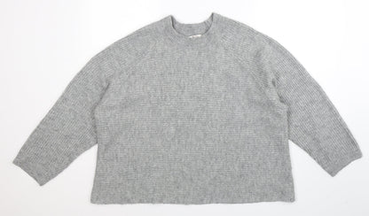 Preloved TU Womens Grey  Knit Pullover Jumper Size XL - Front