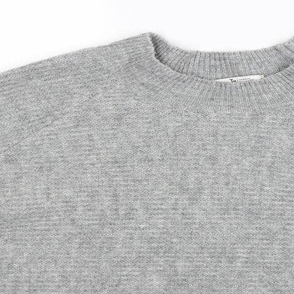 Preloved TU Womens Grey  Knit Pullover Jumper Size XL - Detail