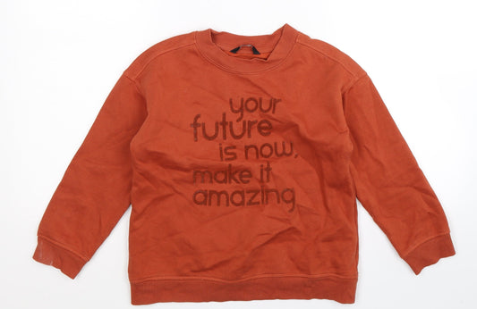 George Boys Brown   Pullover Sweatshirt Size 7-8 Years