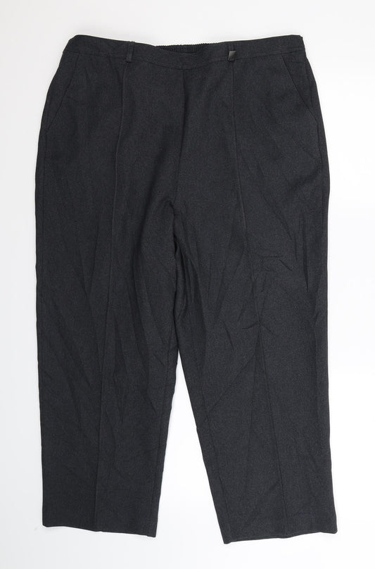 BM Womens Grey   Trousers  Size 18 L26 in