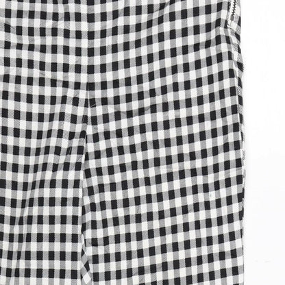 Preloved Denim Co Womens Multicoloured Check  Trousers  Size 14 L26 in - Detail