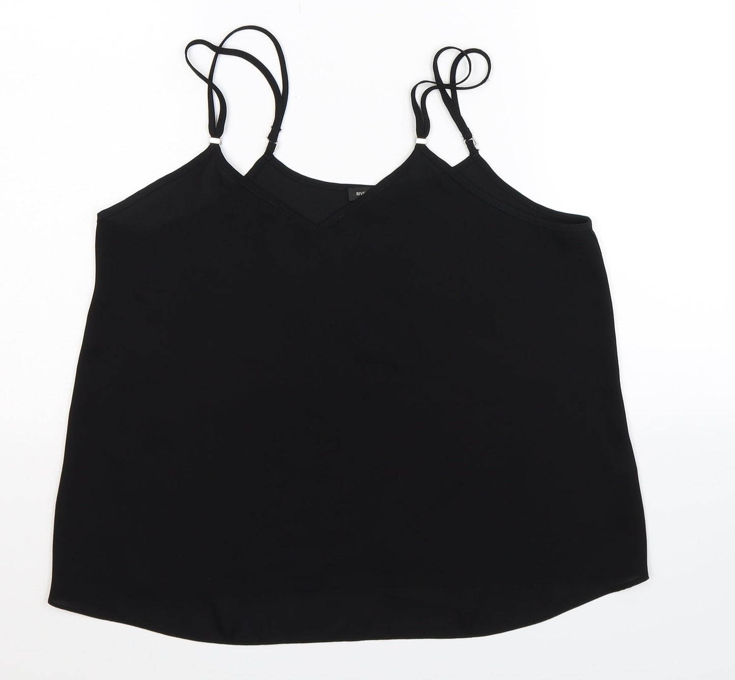 River Island Womens Black   Basic Tank Size 10