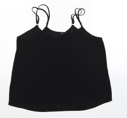 Preloved River Island Womens Black   Basic Tank Size 10 - Front