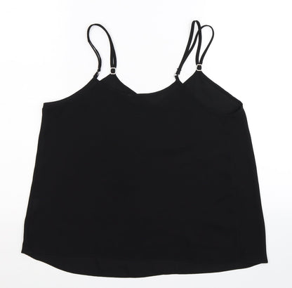 Preloved River Island Womens Black   Basic Tank Size 10 - Back