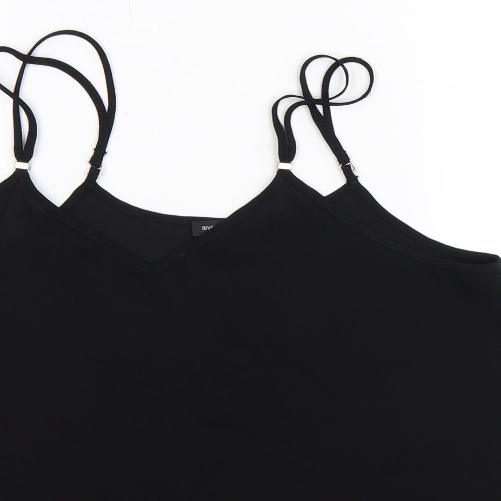 River Island Womens Black   Basic Tank Size 10