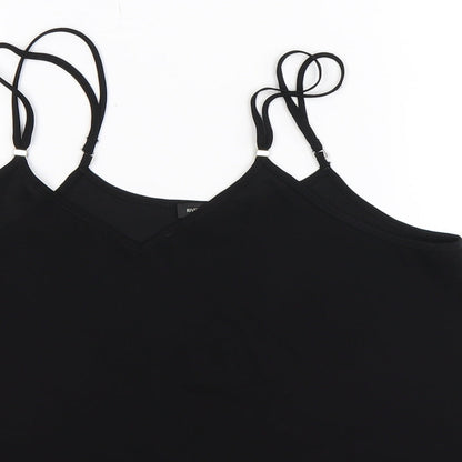 Preloved River Island Womens Black   Basic Tank Size 10 - Detail