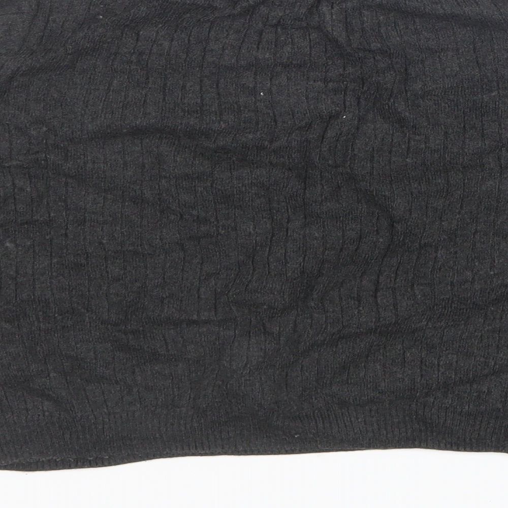 Topshop Womens Grey   Pullover Jumper Size 8  - Cropped