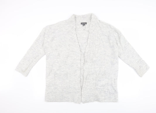 Primark Womens Grey  Knit Cardigan Jumper Size S