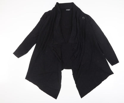 Preloved First Womens Black   Cardigan Jumper Size S - Front