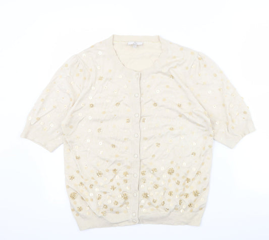 CC Womens Beige   Cape Jumper Size M