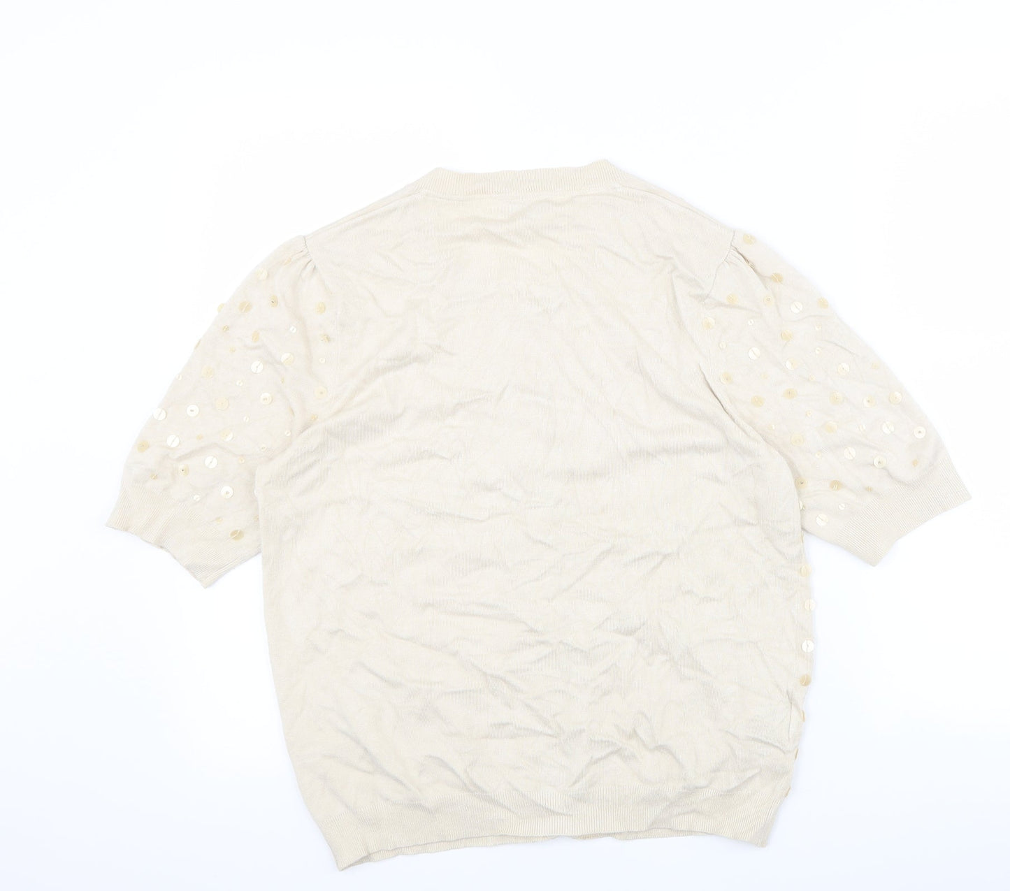 CC Womens Beige   Cape Jumper Size M