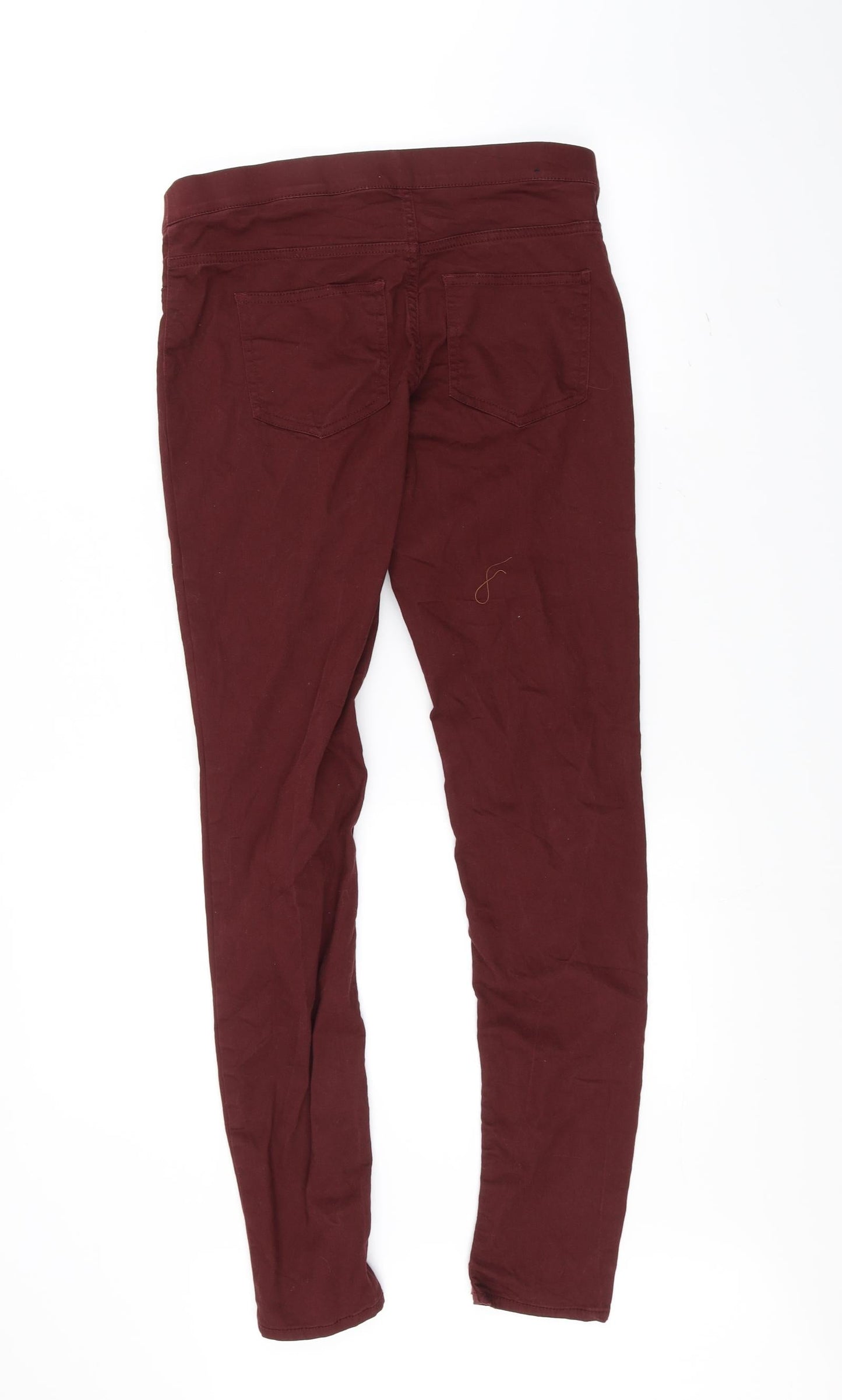 H&M Womens Red   Skinny Jeans Size 12 L28 in