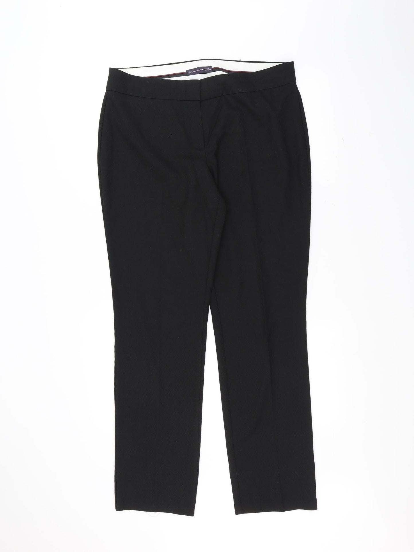 Marks and Spencer Womens Black   Trousers  Size 14 L30 in