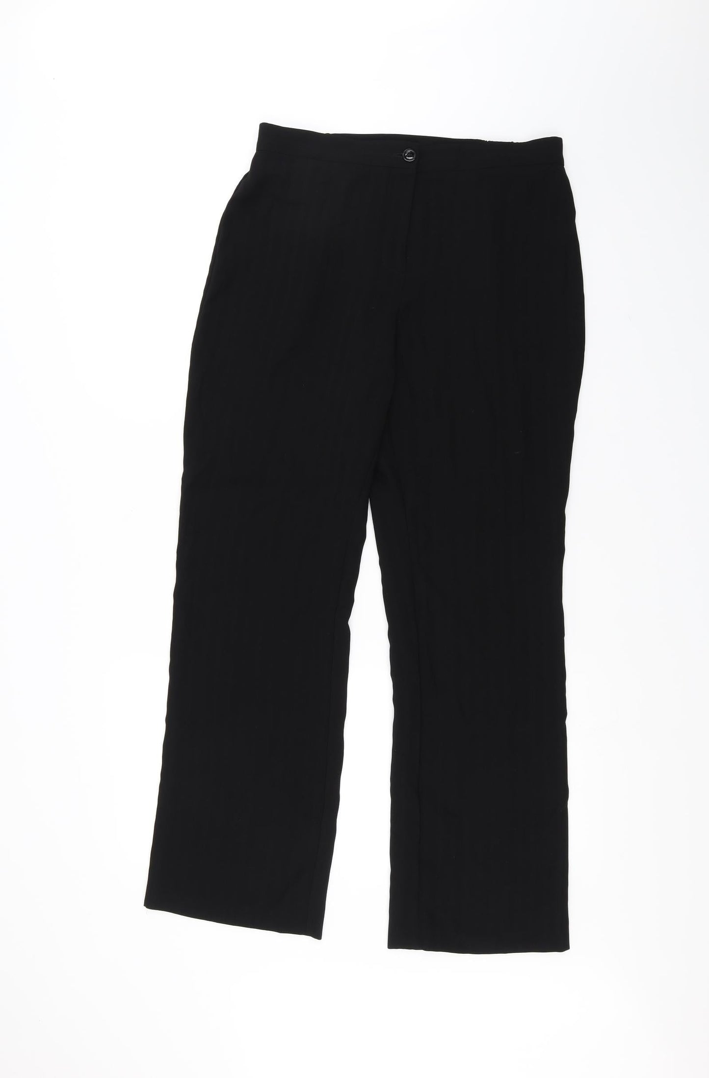 Marks and Spencer Womens Black   Trousers  Size 12 L25 in