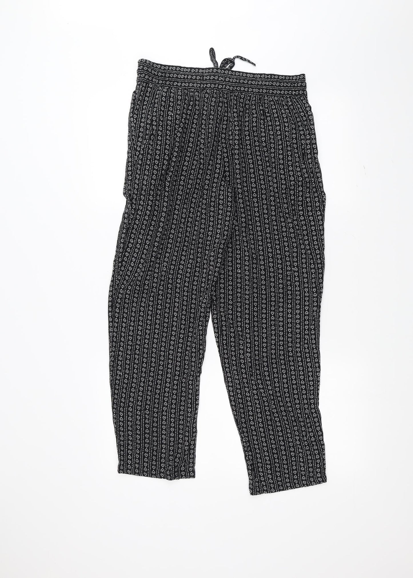 Marks and Spencer Womens Black   Trousers  Size 10 L25 in