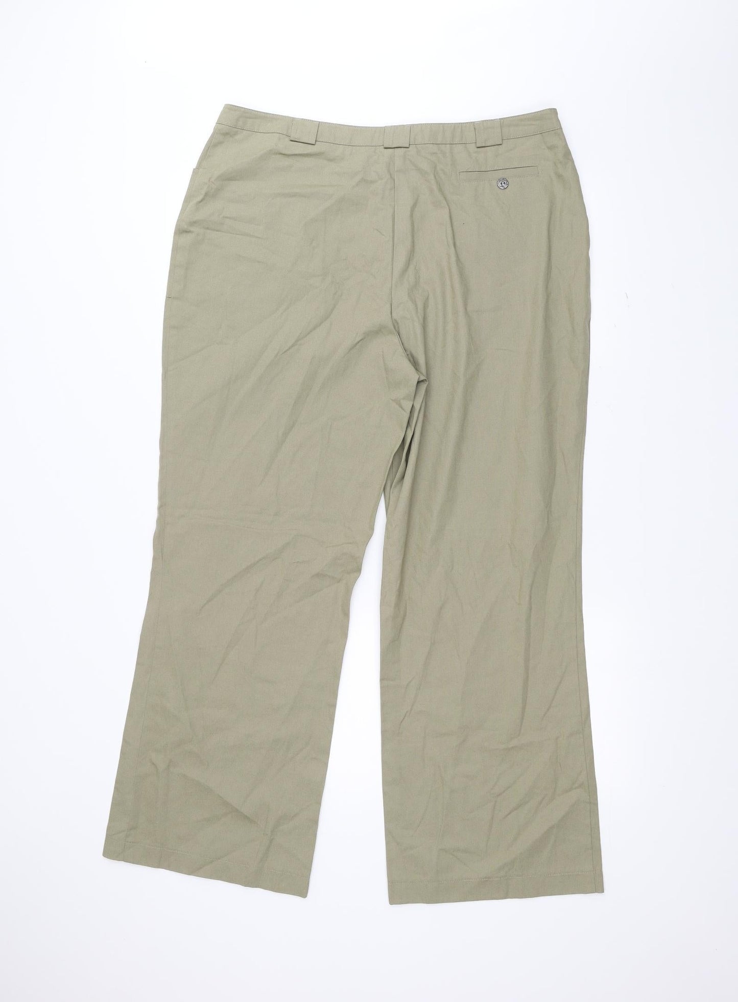 For Women Womens Green   Trousers  Size 18 L28 in