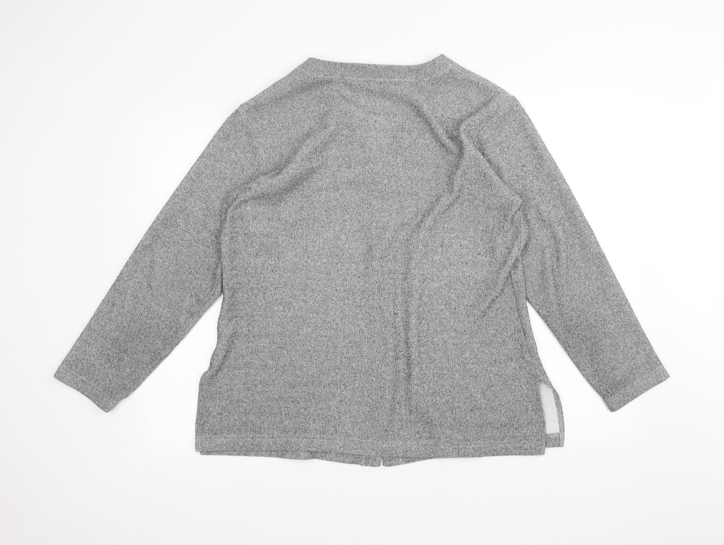 BHS Womens Grey   Cardigan Jumper Size 14