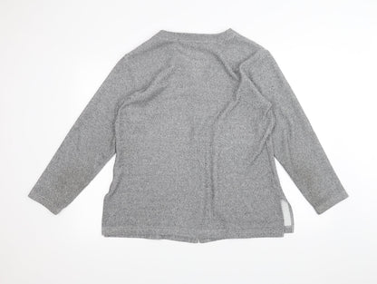 Preloved BHS Womens Grey   Cardigan Jumper Size 14 - Back