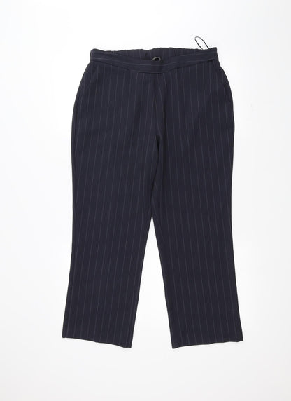 Preloved Bonmarché Womens Blue   Trousers  Size 12 L24 in - Front