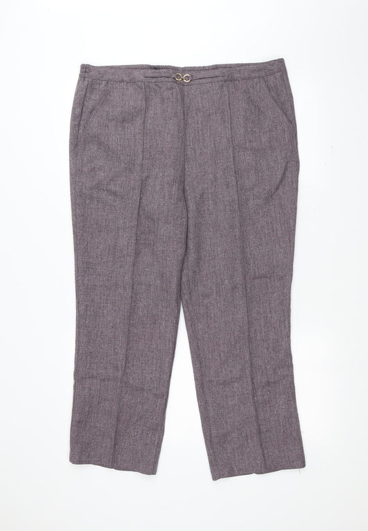 Damart Womens Purple   Trousers  Size 16 L24 in