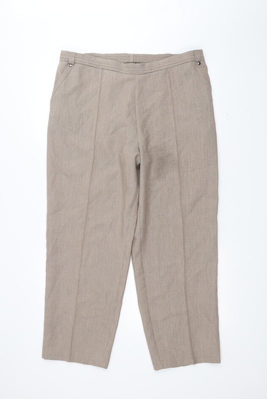 Marks and Spencer Womens Brown   Trousers  Size 18 L26 in