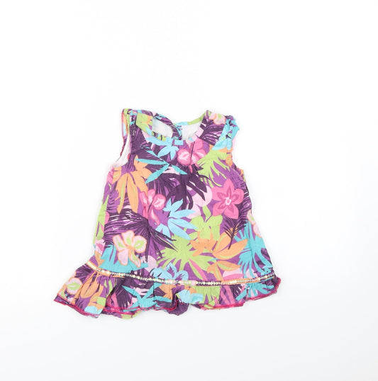 Preworn Baby Multicoloured Floral  Basic T-Shirt Size 18-24 Months